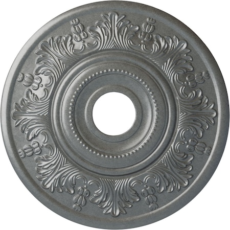 Ekena Millwork Vienna Ceiling Medallion (Fits Canopies up to 6 1/2"), 20"OD x 3 1/2"ID x 1 1/2"P, Platinum CM20VIPLS